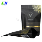 Custom Printing Fashion Fine Laminated Aluminum Foil Matt Black Stand Up Zip Lock Pouch For Coffee Packaging Bag