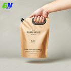 1L Eco Friendly Biodegradable Kraft Refill Spout Pouch Liquid Hand Soap Stand Up Bag