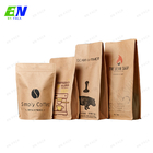 Eco Friendly Coffee Bags Packaging Flat Bottom High Barrier And Matte Finishing