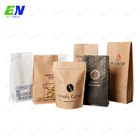 Eco Friendly Coffee Bags Packaging Flat Bottom High Barrier And Matte Finishing