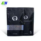 250g Matte Black Recyclable Bag biodegradable Window Food Bags