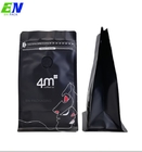250gr Matte Black Flat Bottom Pouch Coffee Packaging Bag Coffee Bags With Valve