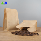 PE/PE Plastic Flat Bottom Recycable Bag Coffee Packaging With Customized Printing