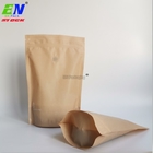 Matte Kraft Paper Reusable Food Bags Stand Up Pouch Nut Plastic Packaging Bags