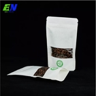 Biodegradable PLA Reusable Food Pouches Coffee Bean Packaging with Valve