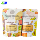 Resealable Plastic Foils Tea Packaging Bag Recyclable With Zipper