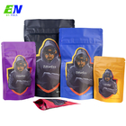 Full Color Printing Cannabis Pouches High Barrier Foiled With Child Resistant Zipper