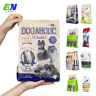 Printed Customized Heal Dry Treat Flat Bottom Plastic Pet Food Packaging Bag Pouch
