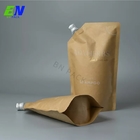 Custom Juice Beer Plastic Aluminum Foil Spout PE Bag 2oz 3oz Eco Packaging Stand Up Pouch With Spout