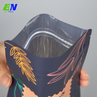 Metallic Foil Tea Bag Standing Up Pouch High Barrier With Zipper