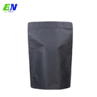 Recyclable Black Kraft No Printing Stock Pouch Customized With Zipper