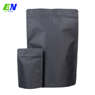 Recyclable Black Kraft No Printing Stock Pouch Customized With Zipper