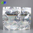 Custom Logo Zip Lock Mylar Plastic Bag Resealable Holographic Pouch Packaging
