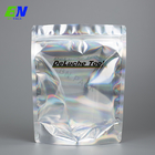 Custom Logo Zip Lock Mylar Plastic Bag Resealable Holographic Pouch Packaging