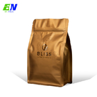 Flat Bottom Foil Coffee Bag Aluminum Packaging Stand Up Pouch Coffee Bag Packaging