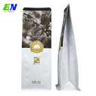 Customized Label Coffee Powder Bag VMPET Box Bottom Zipper Pouch