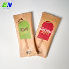 Custom Logo Compostable Three Side Seal Pouch For Snack Food Spice Nut Packaging With Zipper Bag Food Snack Bag
