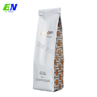 Custom Side Gusset Pouch Coffee Bag Flat Bottom Plastic Pouch For Coffee Packaging