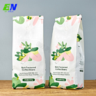 250g 500g 1kg Side Gusset Coffee Bag With Valve Biodegradable Stand Up Coffee Pouch