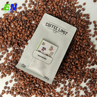 Eco Friendly 250g 500g 1kg Flat Bottom Coffee Bags With Card Slip And Valve