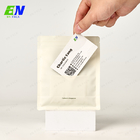 500g Recyclable PCR Plastic Coffee Bean Flat Bottom Pouch With Pocket Business Card