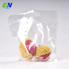 Fruits And Vegetables Packaging Bags Plastic Clear Eco Poly Bags With Vent Holes Custom Zipper Bags With Logo Printing