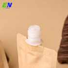 Custom Biodegradable Stand Up Bag Recyclable Liquid Laundry Cosmetic Shampoo Refill Packaging Kraft Paper Spout Pouch