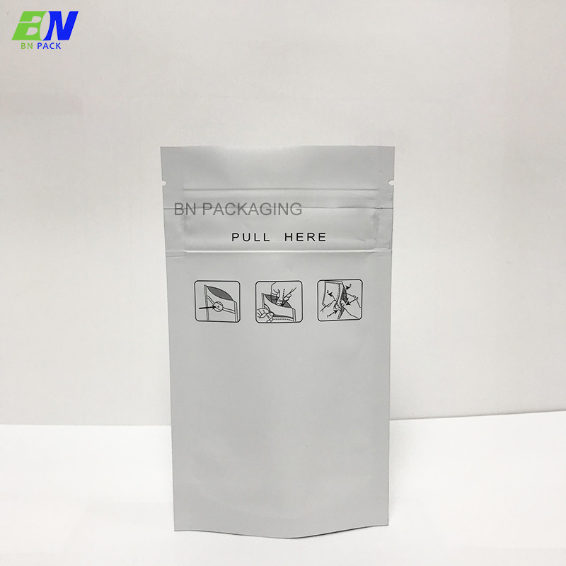 ISO customized moisture Proof aluminum foil Cannabis bag stand CR pouch