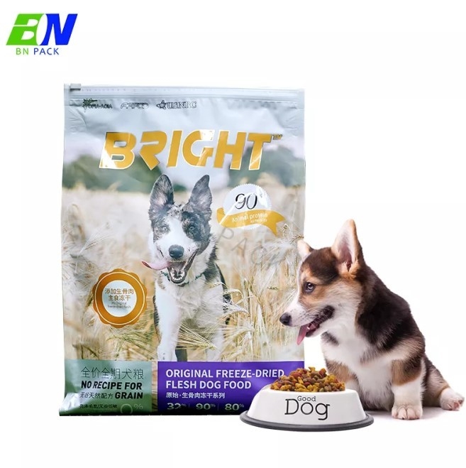 High Barrier Dog Treats Bag Cat Food Bag Food Packaging Bag with Slider Zipper