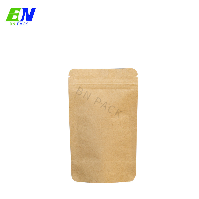 In Stock Biodegradable Bag compostbale Stand Up No Printing Stock Pouch For Food Packaging