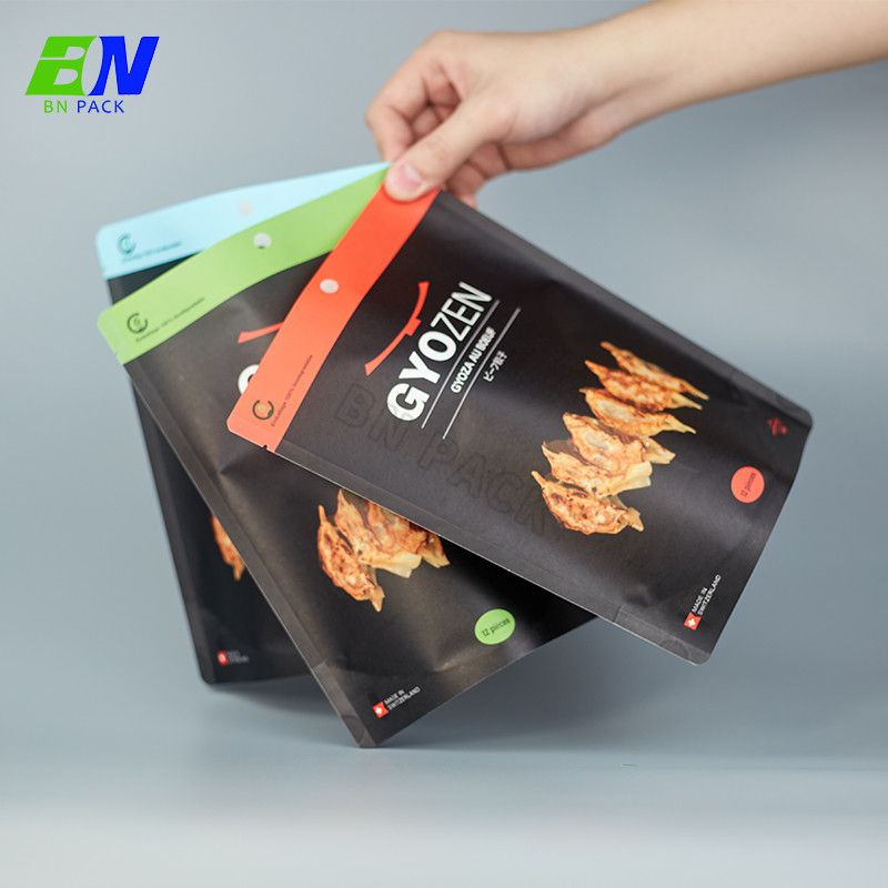 Custom Logo Compostable Stand Up Pouch For Snack Food Spice Nut Packaging With Zipper Bag Food Snack Doypack