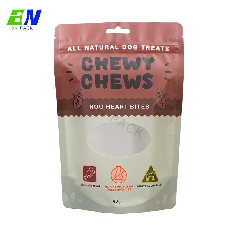 Eco Friendly PCR Stand Up Pouch For Pet Snacks